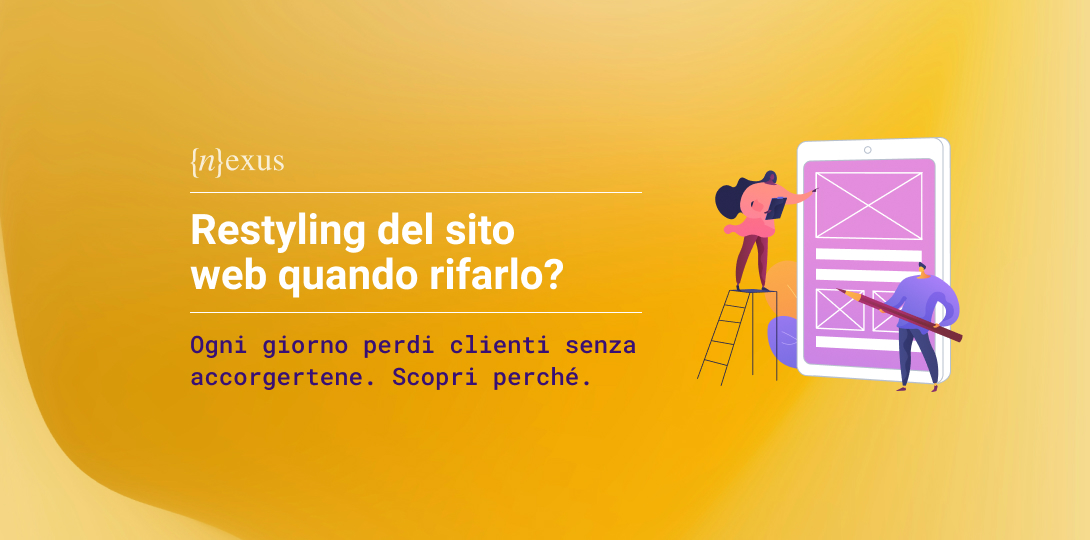 Immagine che rappresenta il restyling del sito web